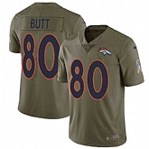 Nike Broncos 80 Jake Butt Olive Salute To Service Limited Jersey Dzhi,baseball caps,new era cap wholesale,wholesale hats